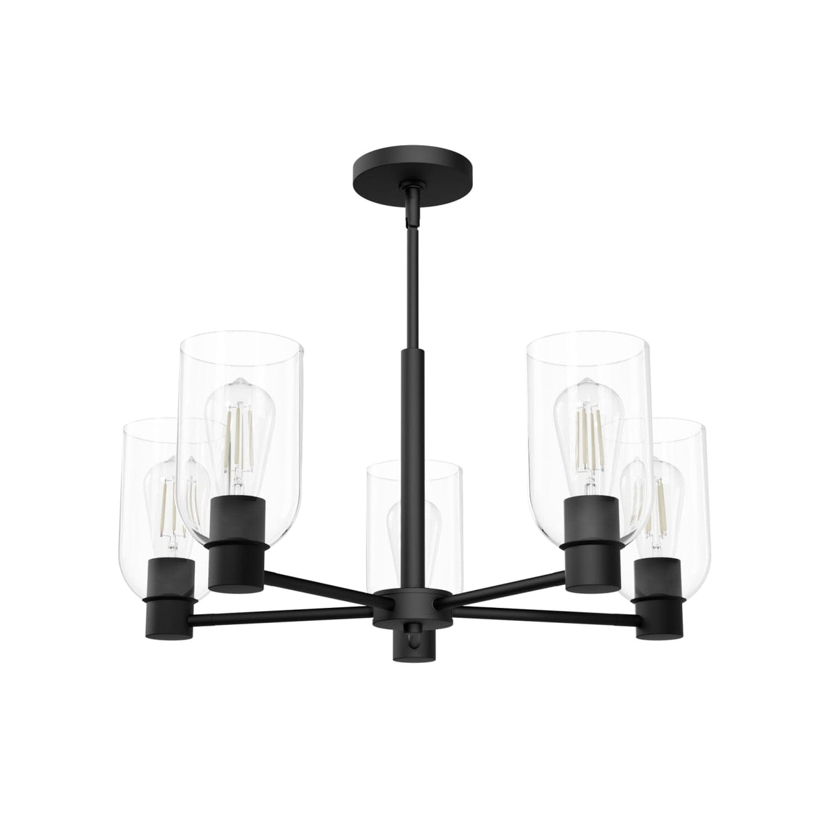 5 Light Medium 26 Inch Chandelier