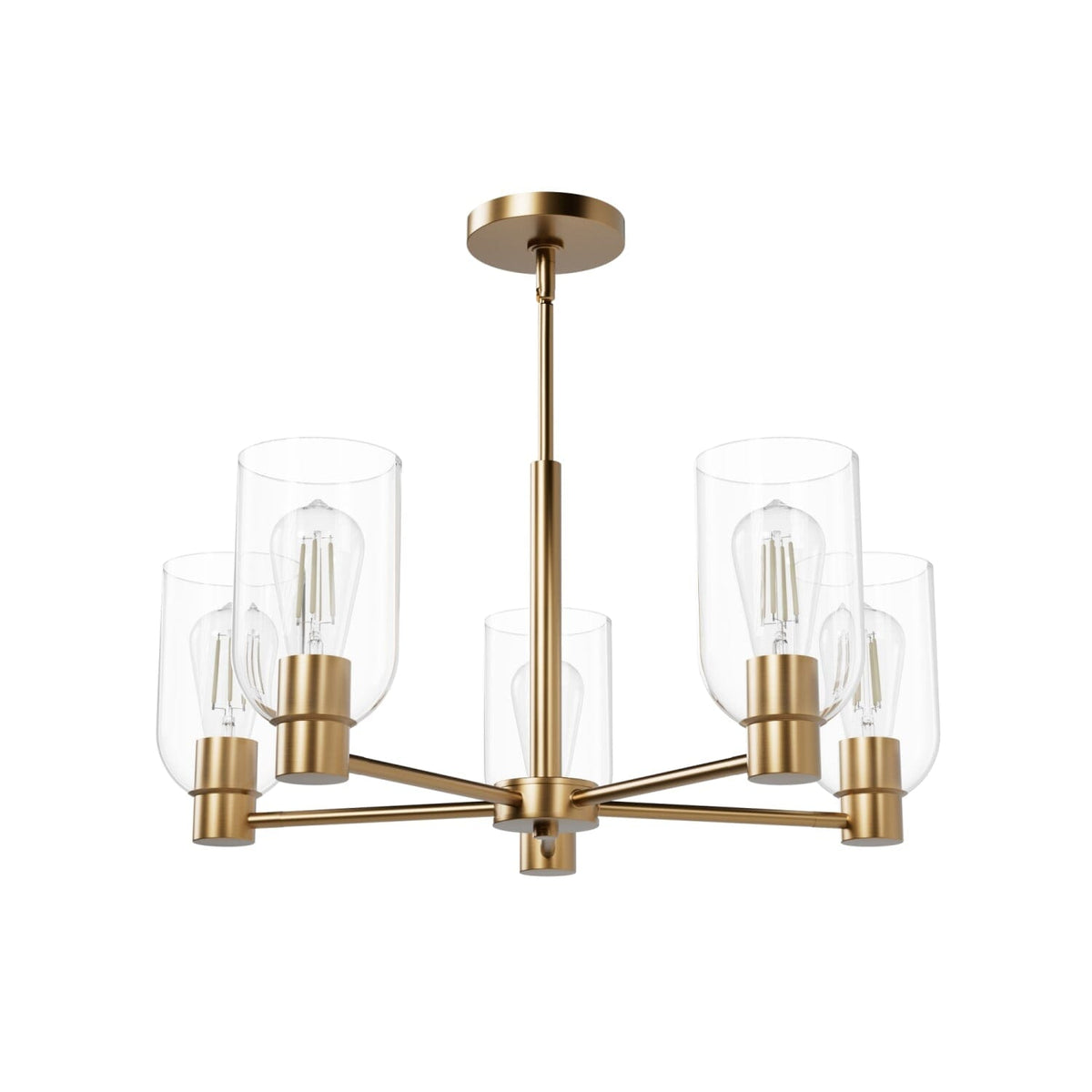 5 Light Medium 26 Inch Chandelier
