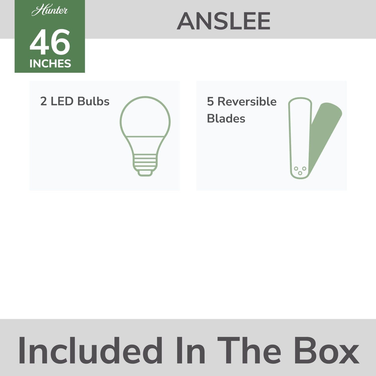 Anslee Low Profile with LED Light 46 inch