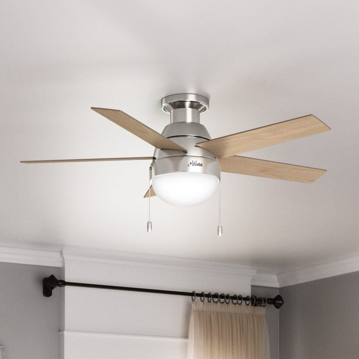 Anslee Low Profile with LED Light 46 inch