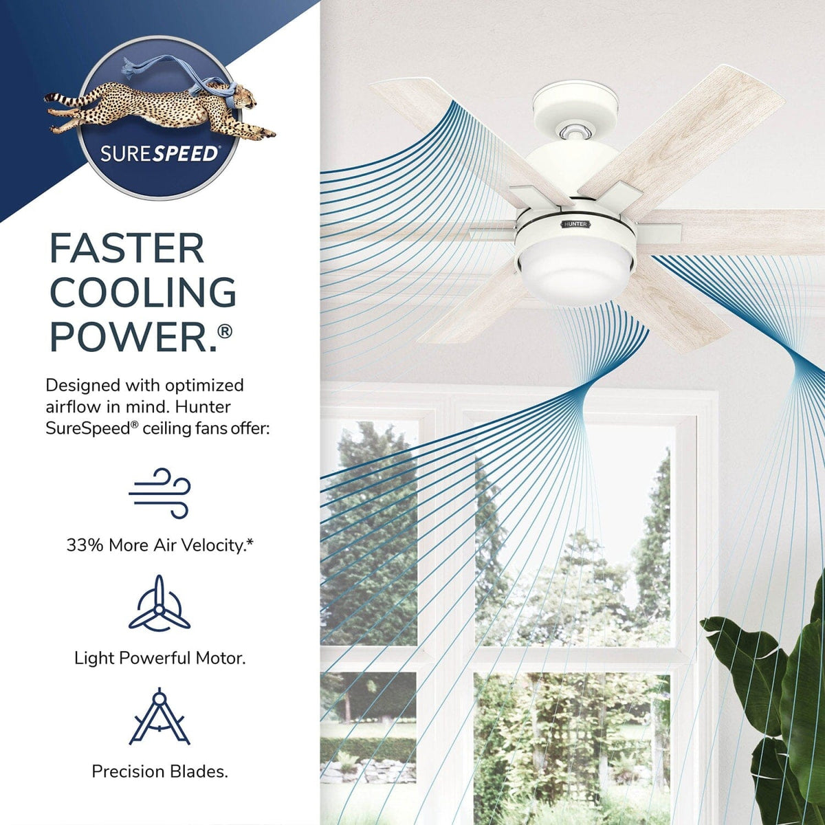 44 Inch Radeon Smart fan with LED Light