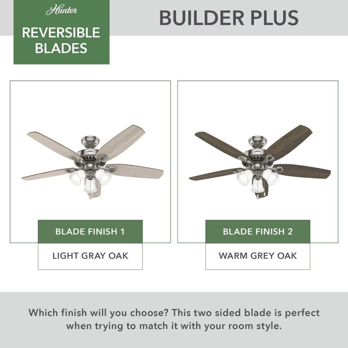 Builder Plus with 3 Lights 52 inch
