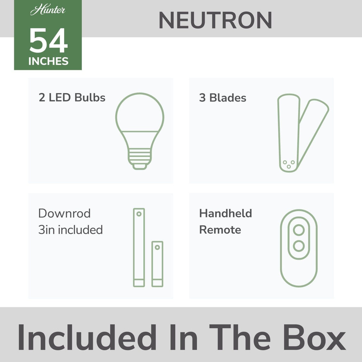 54 Inch Smart fan Neutron with LED light