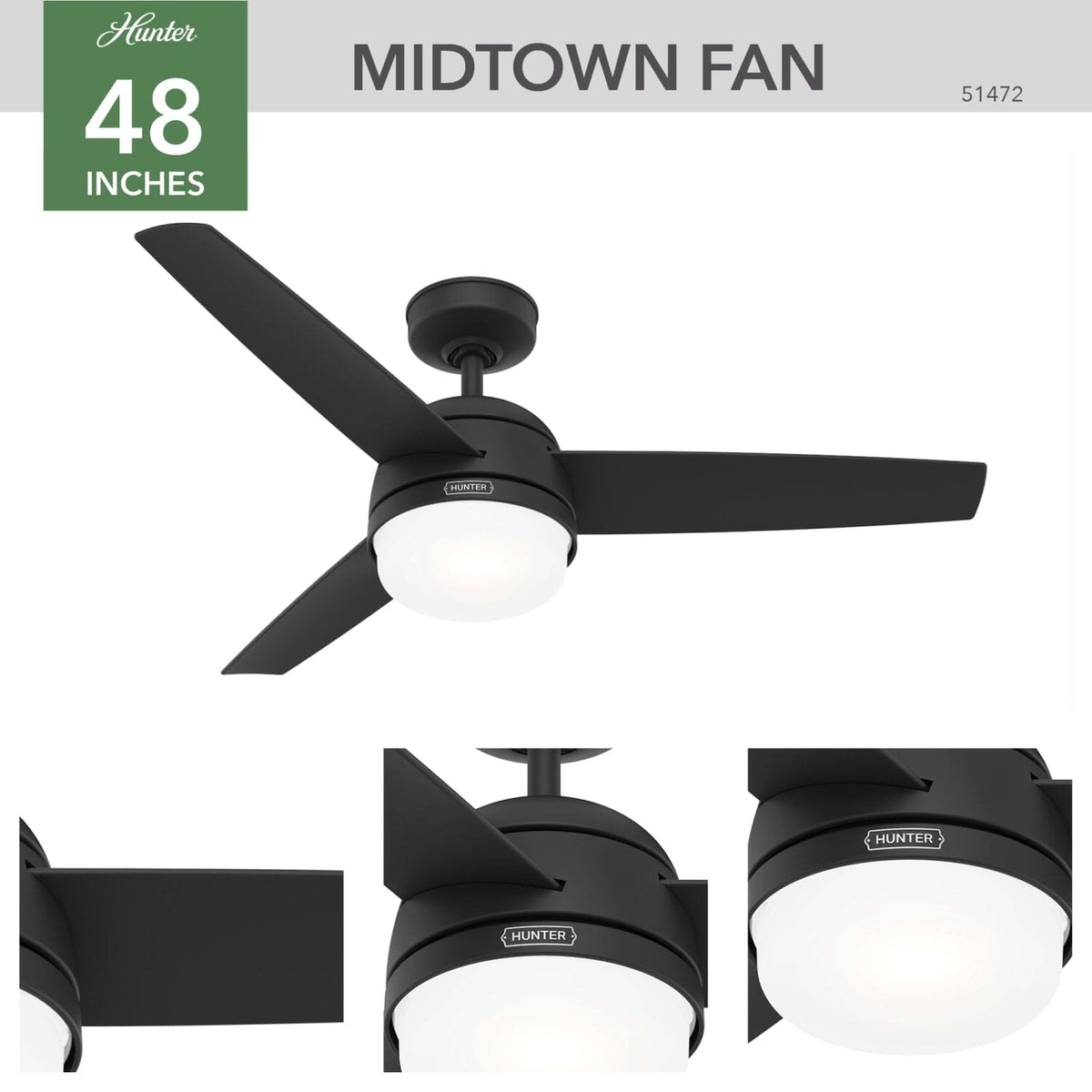 Midtown with LED Light 48 inch