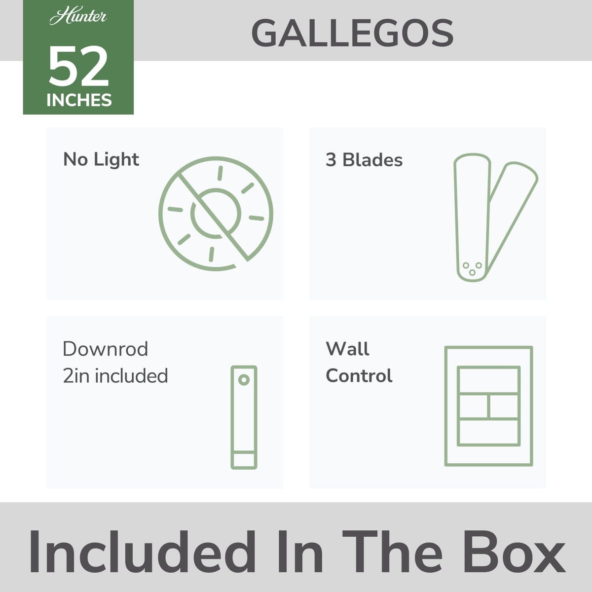 Gallegos Outdoor 52 inch