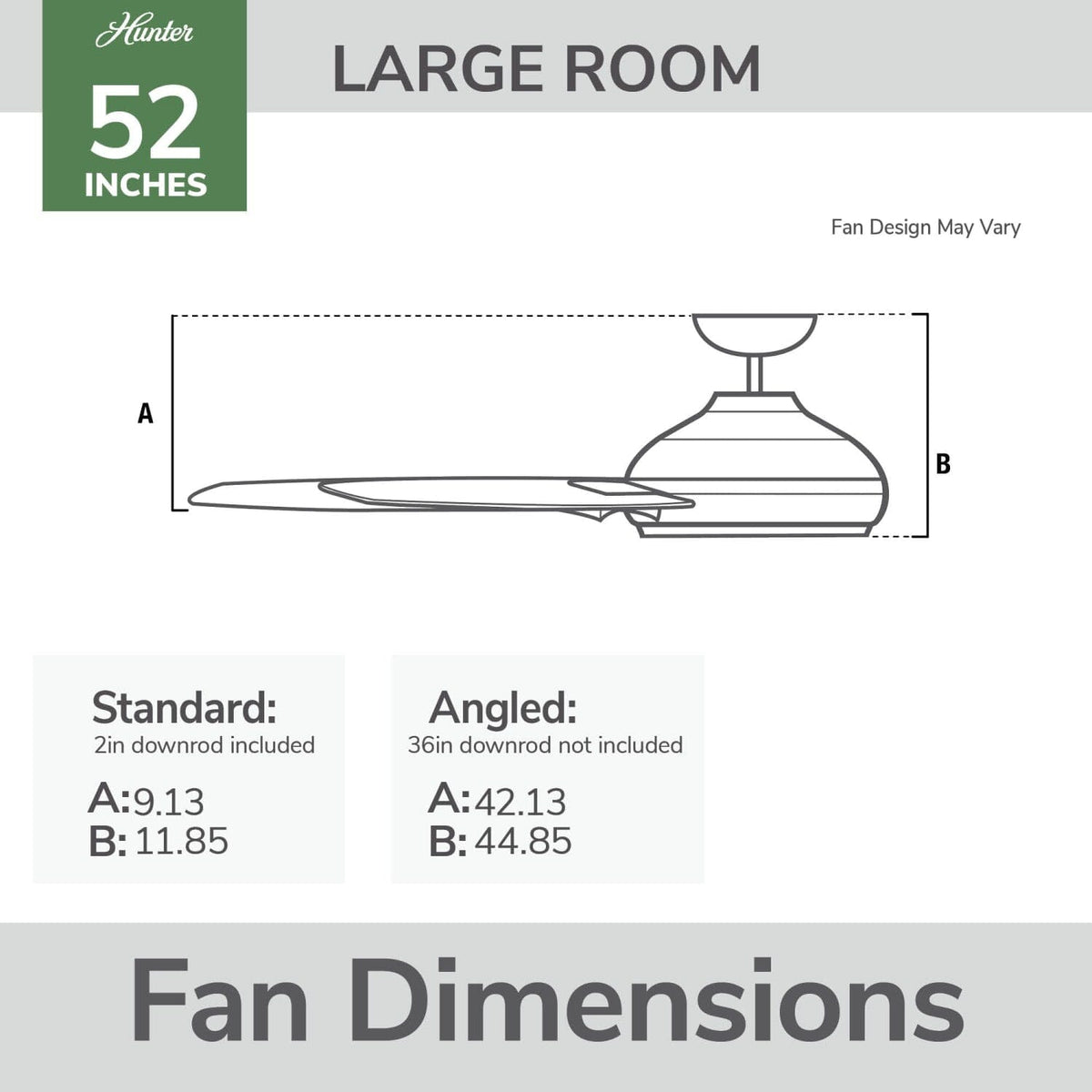 Zayden with LED Light - 52 inch