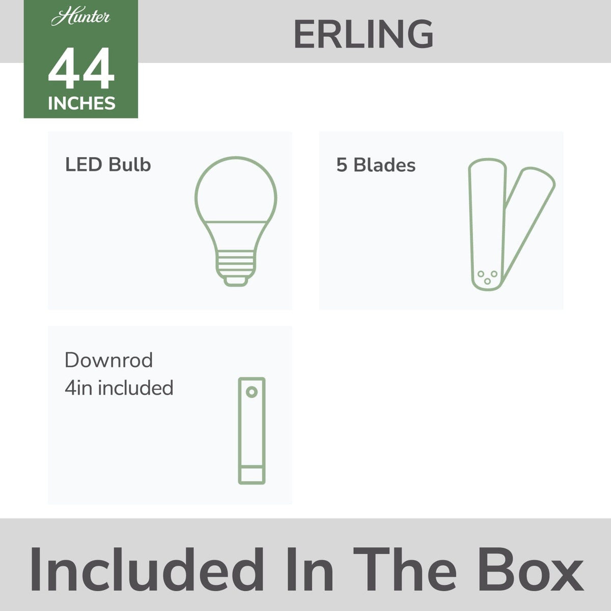 Erling with LED Light 44 inch