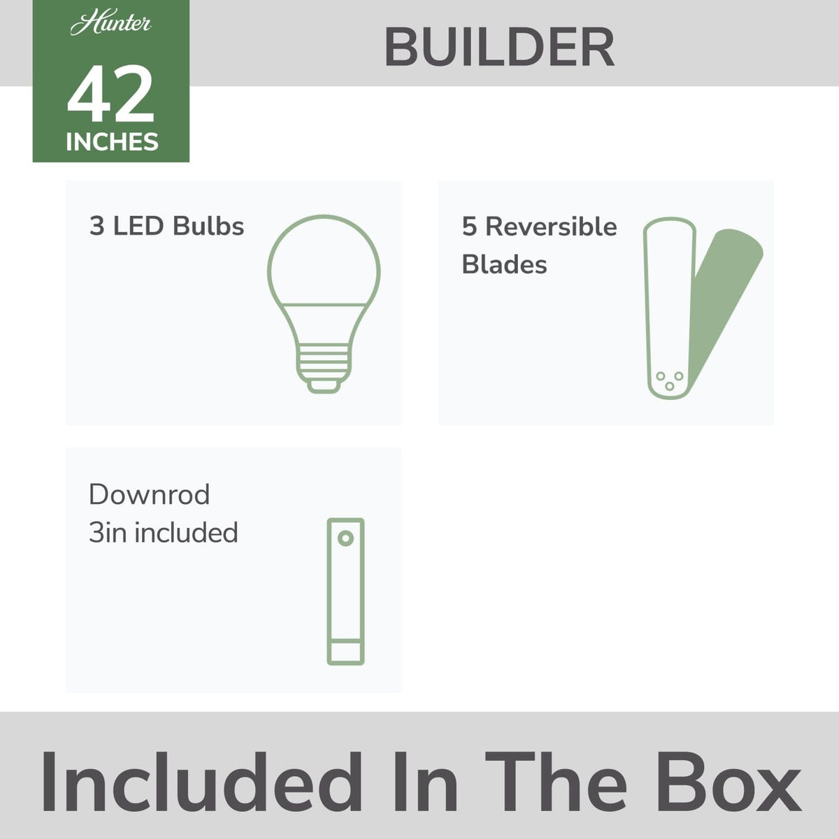 Builder with 3 Lights 42 inch