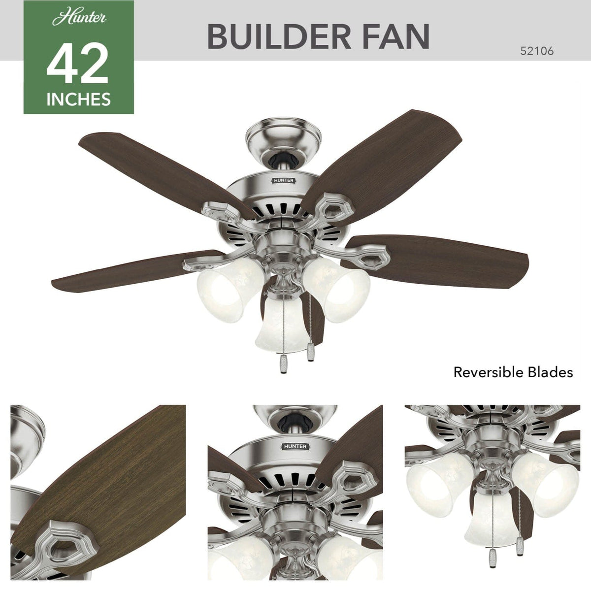 Builder with 3 Lights 42 inch