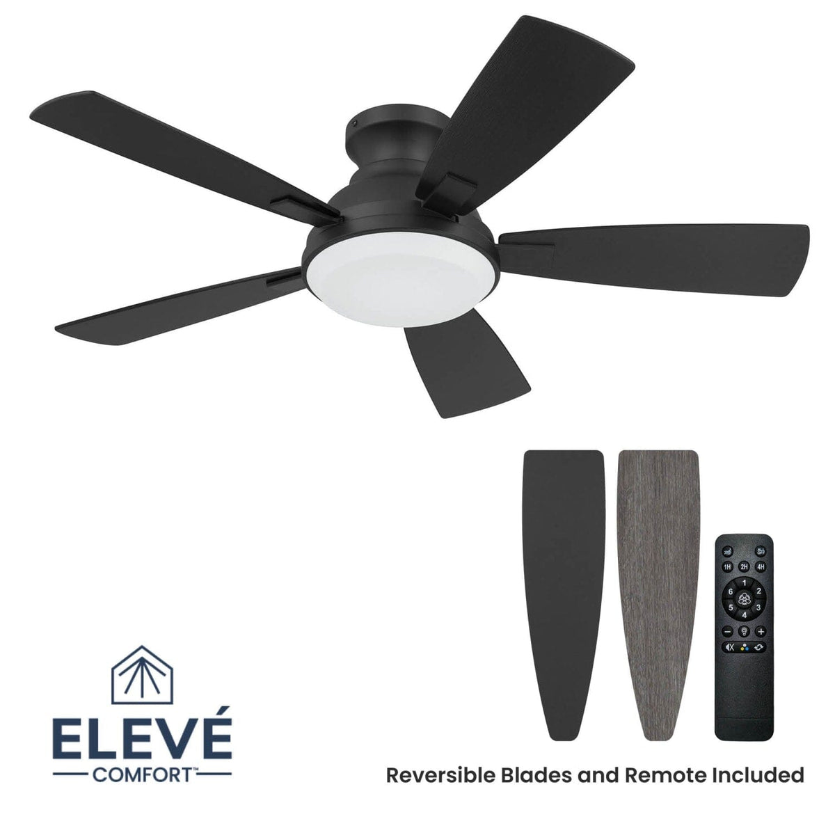 Eleve Comfort 5 Blade Indoor Low Profile 44 inch M1
