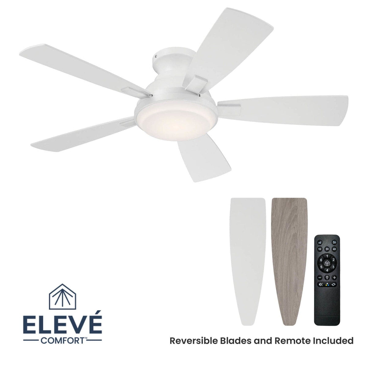 Eleve Comfort 5 Blade Indoor Low Profile 44 inch M1