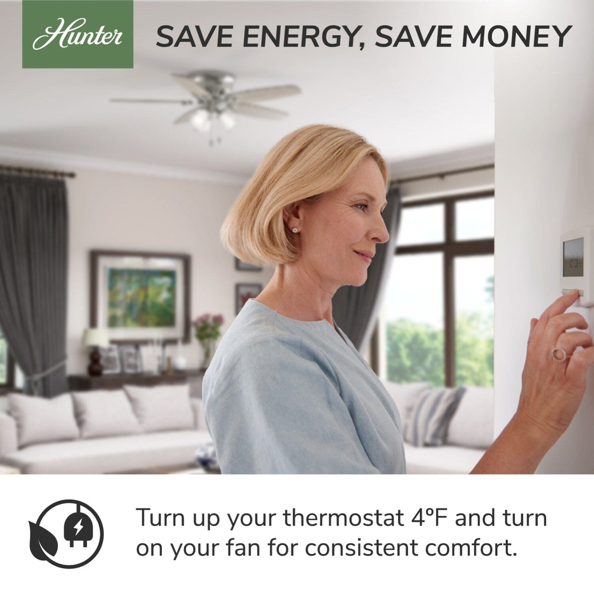 Anslee with LED Light 52 inch