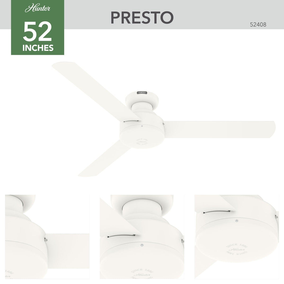 Presto Low Profile 52 inch