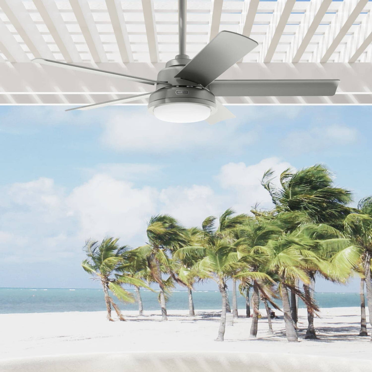 Seawall Outdoor WeatherMax with LED Light 52 inch with Wall Control