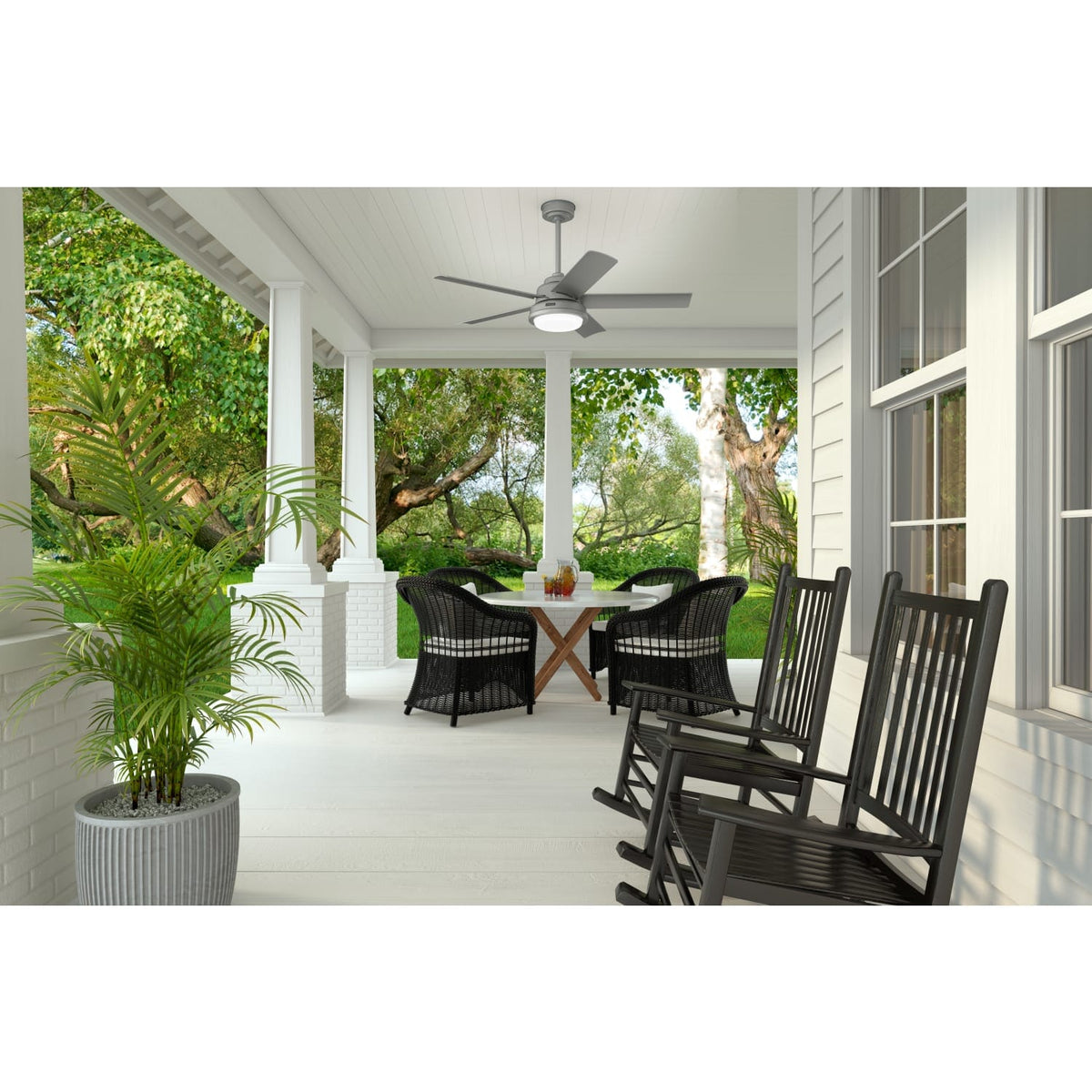 Seawall Outdoor WeatherMax with LED Light 52 inch with Wall Control