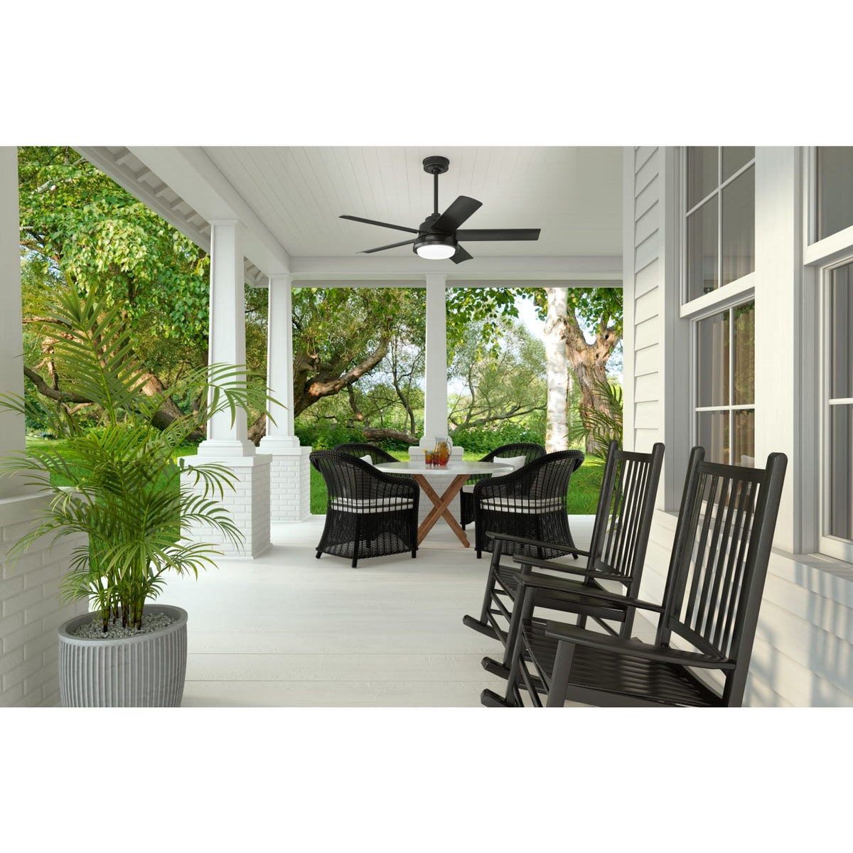 Seawall Outdoor WeatherMax with LED Light 52 inch with Wall Control