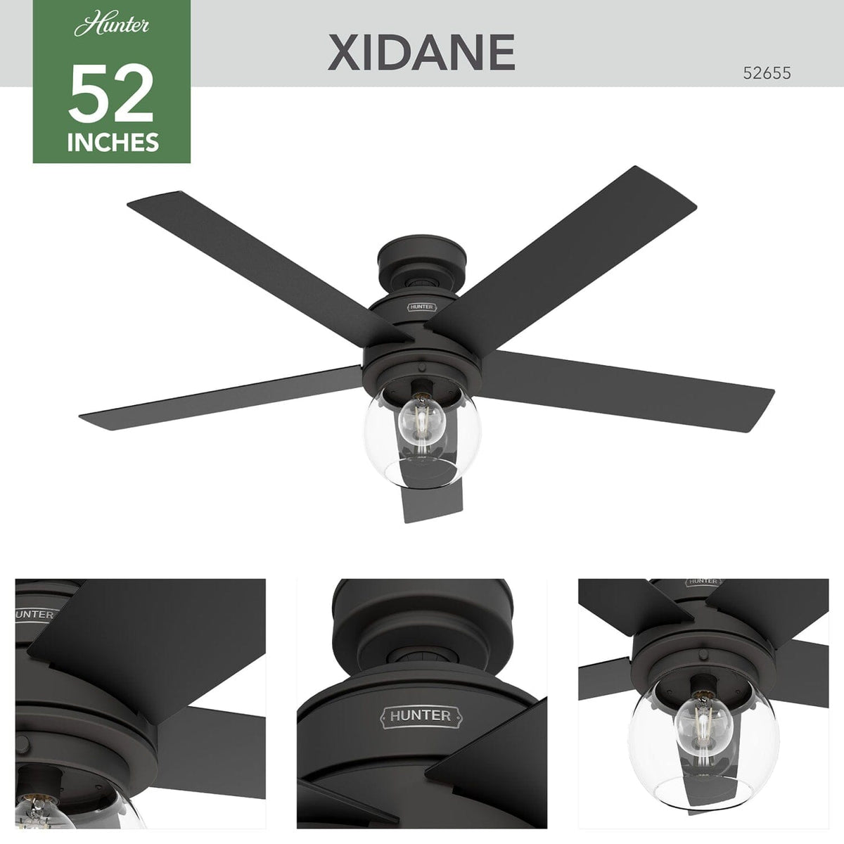 Xidane with LED Light 52 inch
