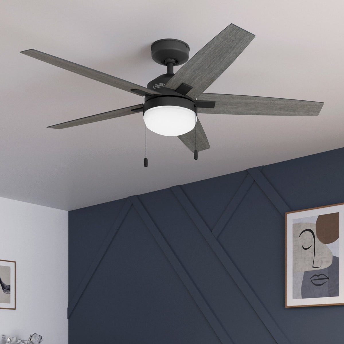 44in Indoor Ceiling Fan with LED Light
