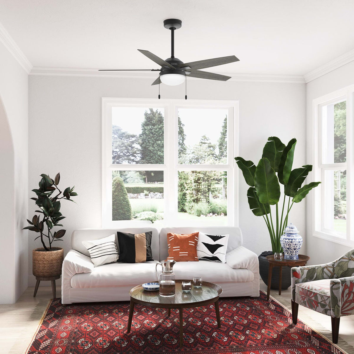 44in Indoor Ceiling Fan with LED Light