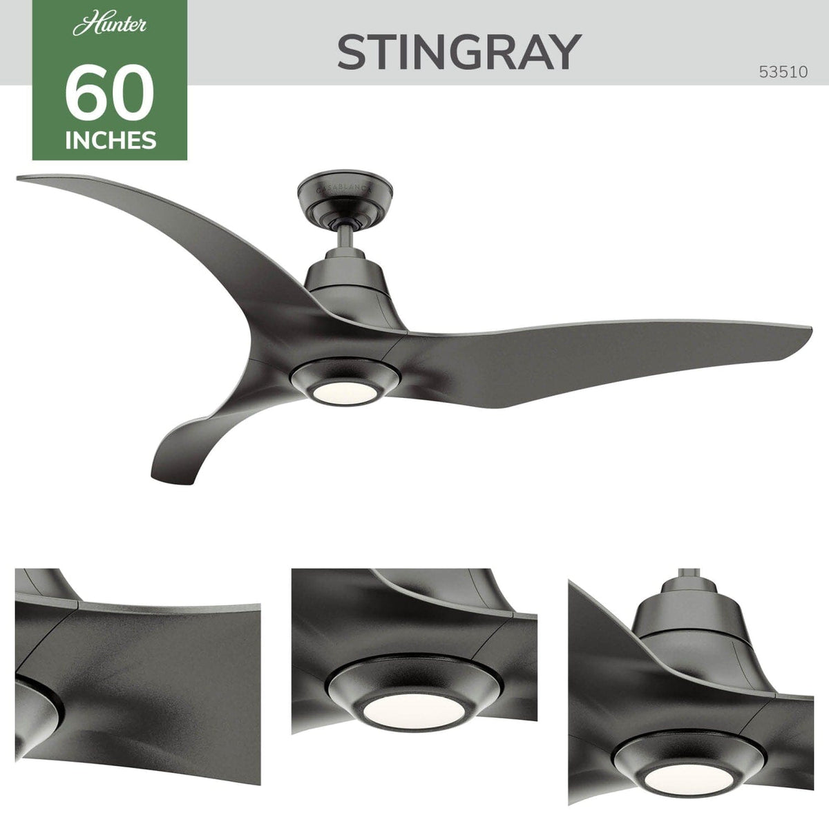 Stingray Outdoor ENERGY STAR with LED Light 60 inch with remote