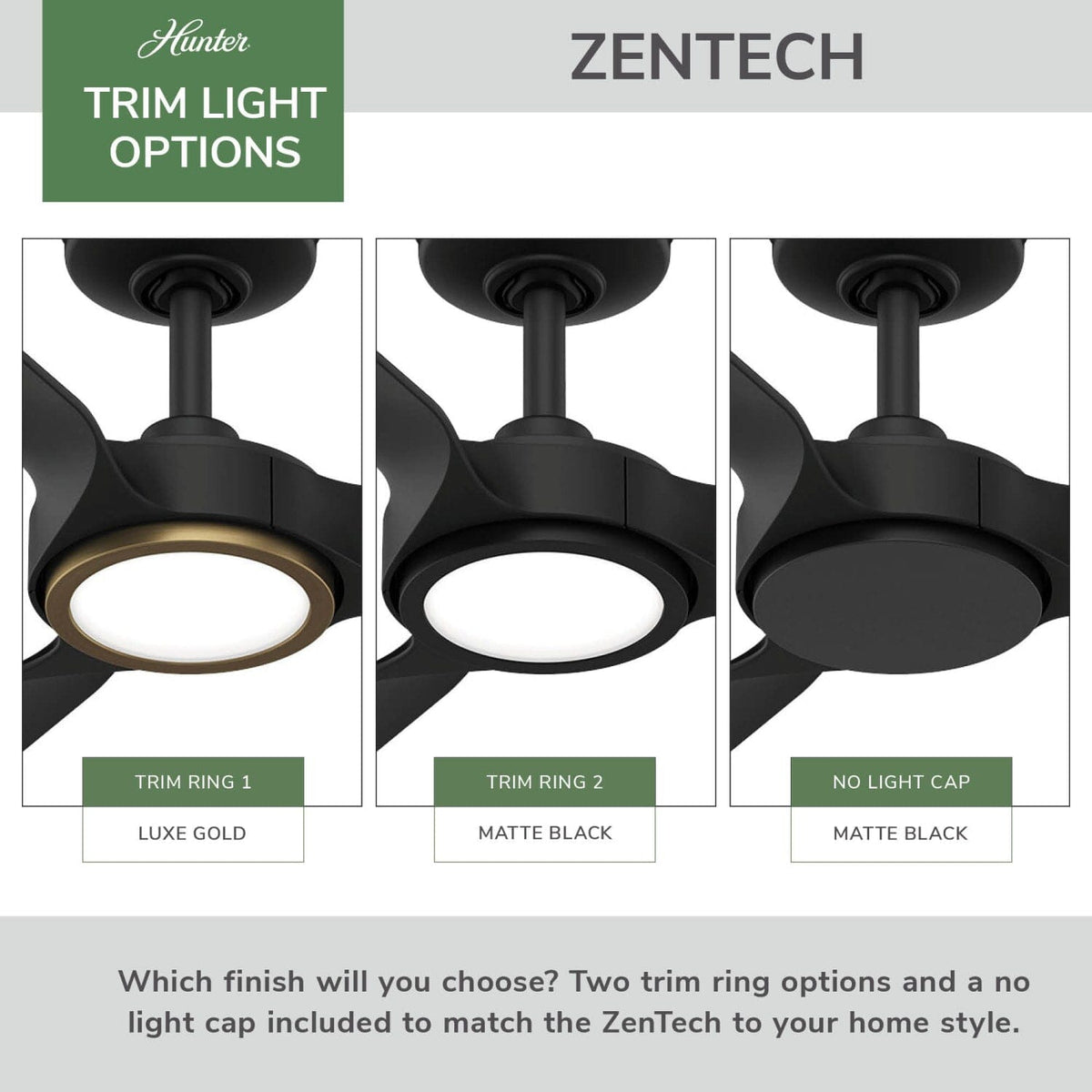ZenTech 3 Blade Outdoor Smart Fan 52 inch