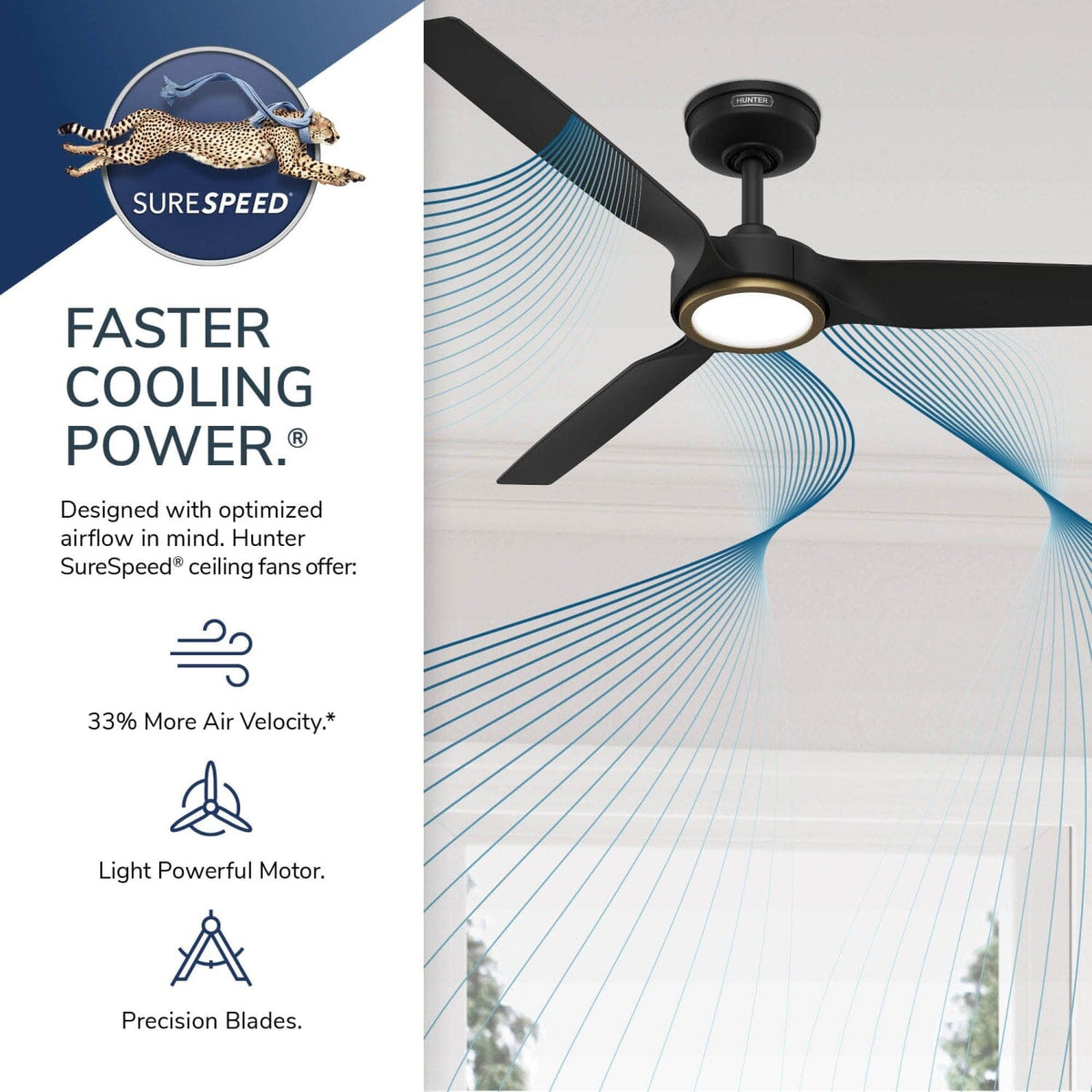ZenTech 3 Blade Outdoor Smart Fan 52 inch