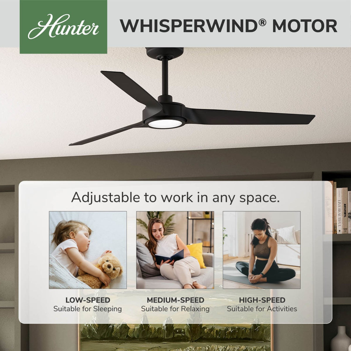 ZenTech 3 Blade Outdoor Smart Fan 52 inch