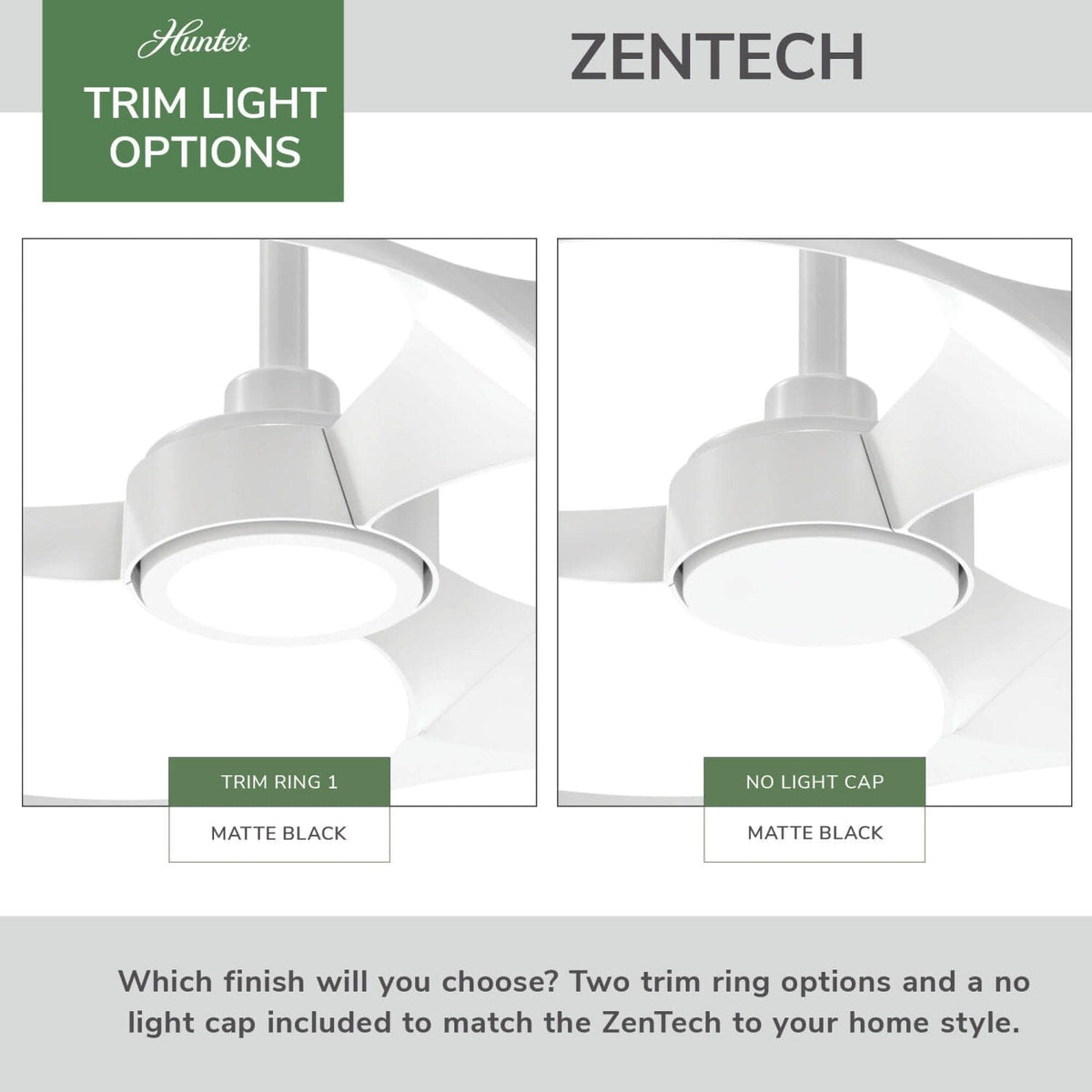 ZenTech Bladeless Indoor Outdoor with LED Light