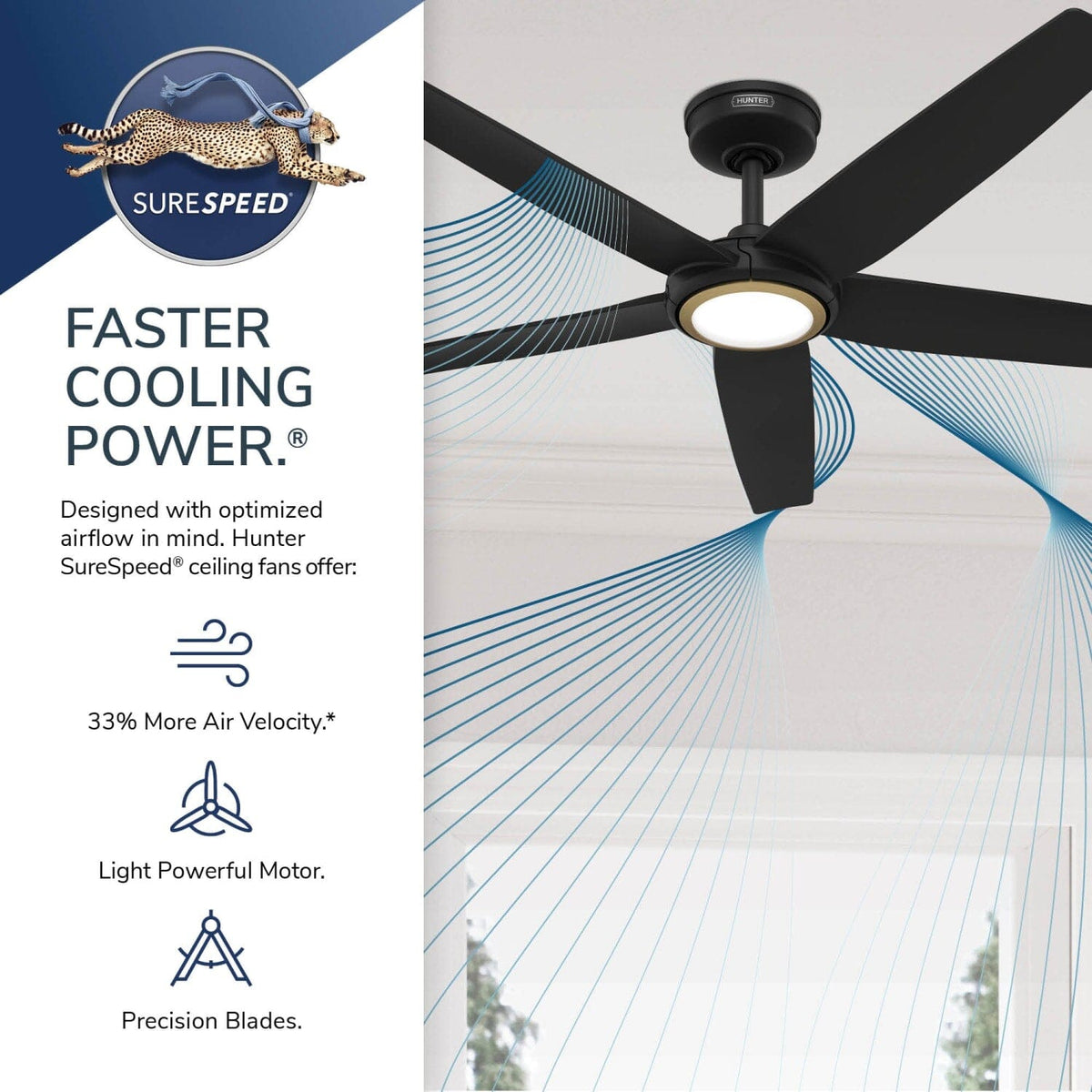 ZenTech 5 Blade Outdoor Smart Fan 52 inch