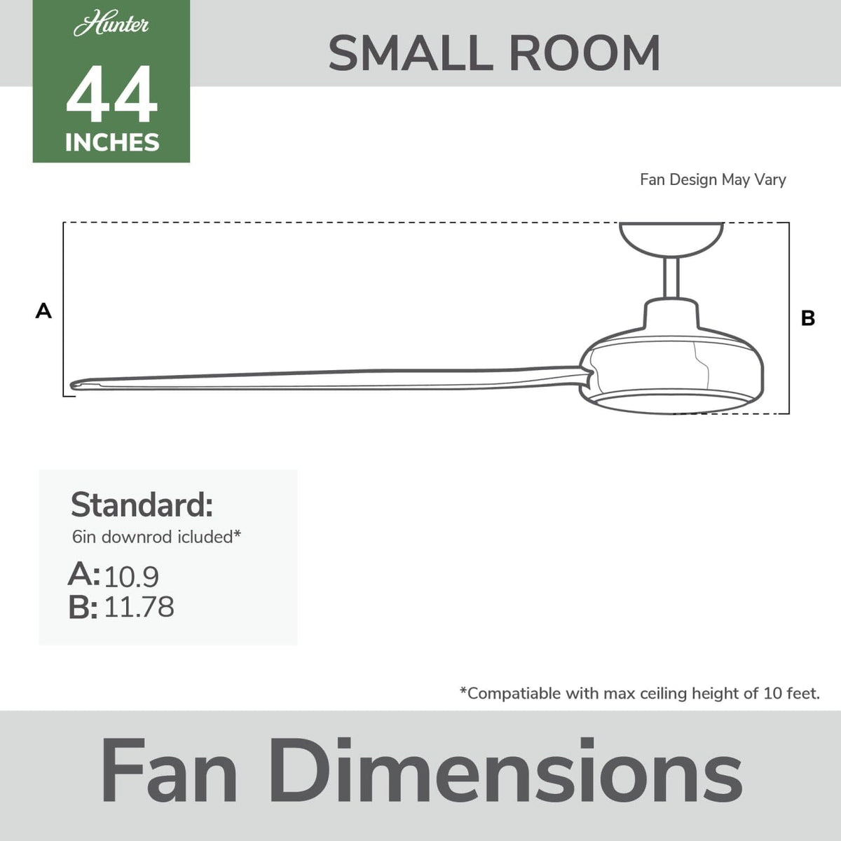 ZenTech 5 Blade Indoor/Outdoor Smart Fan 44in