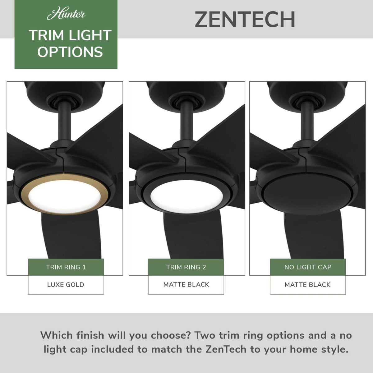 ZenTech 5 Blade Indoor/Outdoor Smart Fan 44in