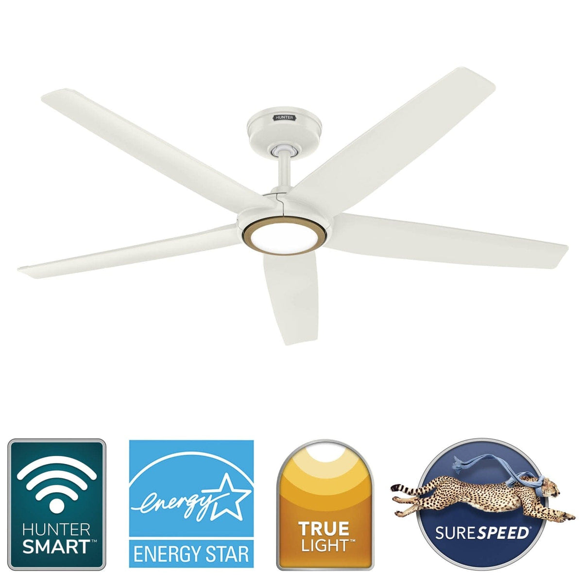 ZenTech 5 Blade Outdoor Smart Fan 52 inch