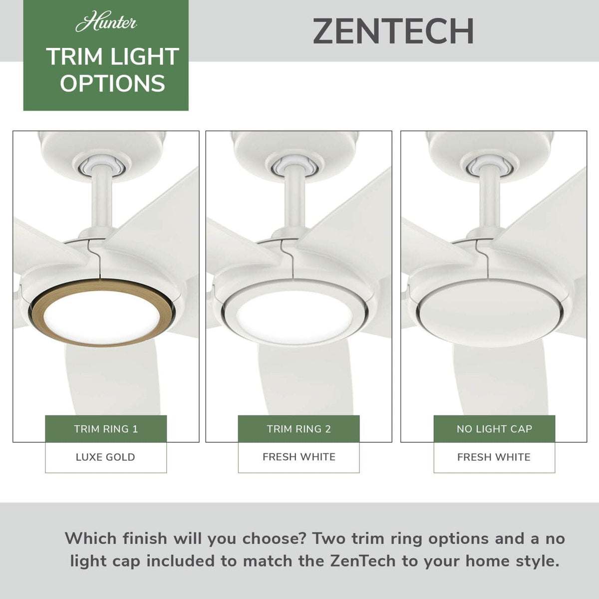 ZenTech 5 Blade Outdoor Smart Fan 52 inch