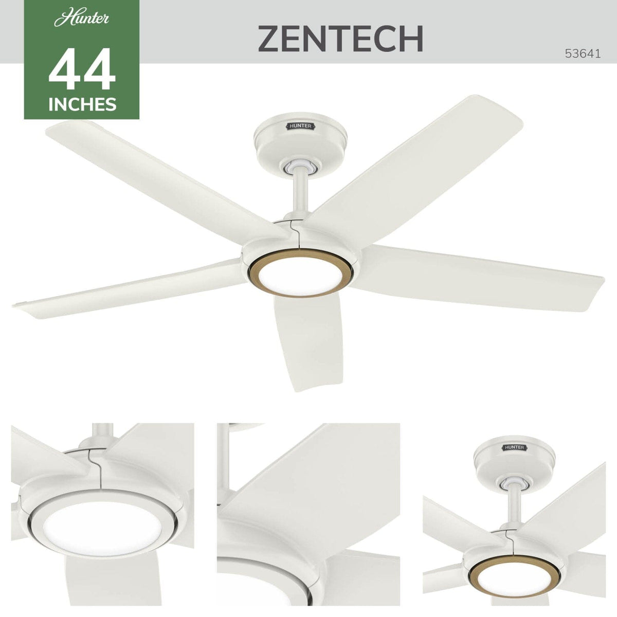 ZenTech 5 Blade Indoor/Outdoor Smart Fan 44in