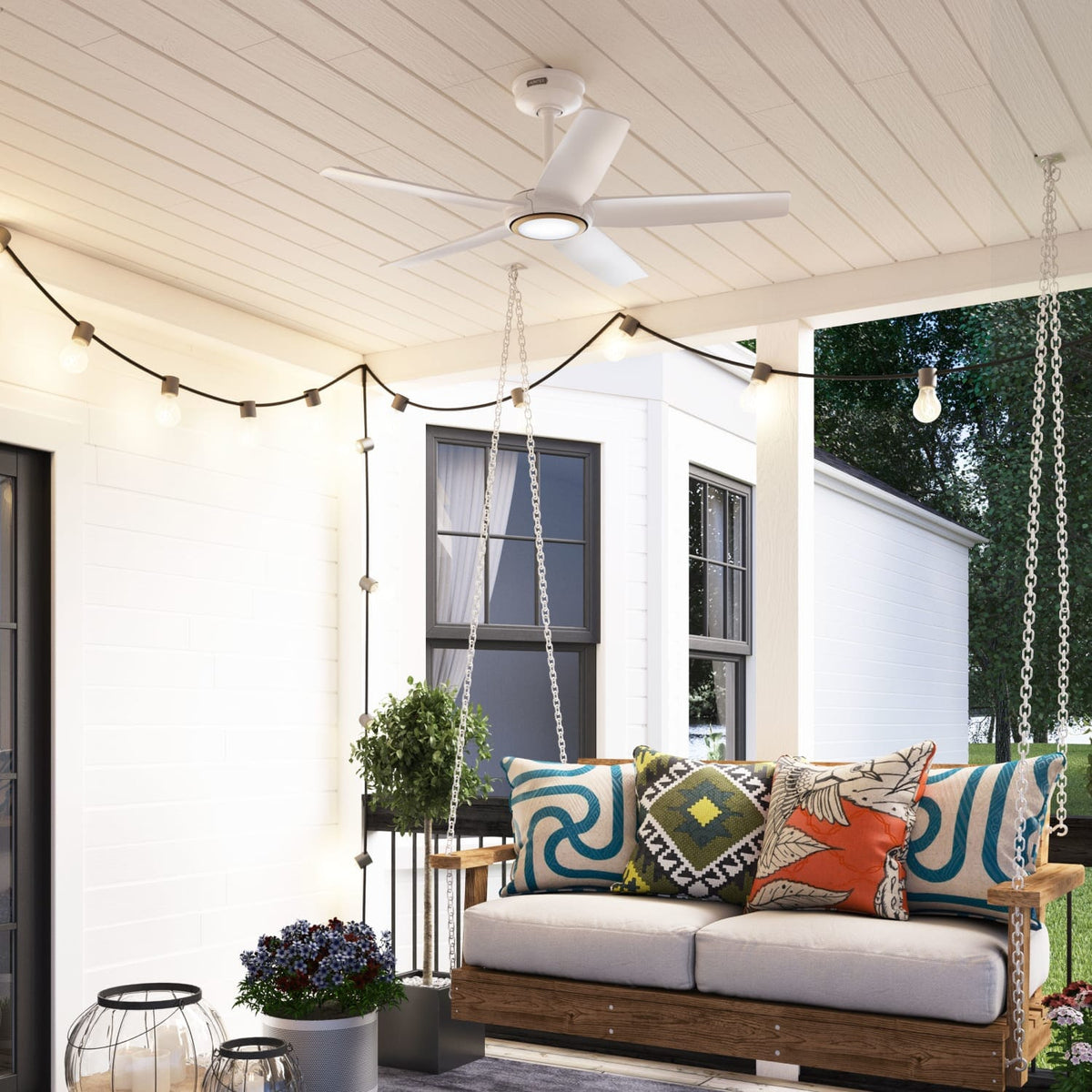 ZenTech 5 Blade Indoor/Outdoor Smart Fan 44in