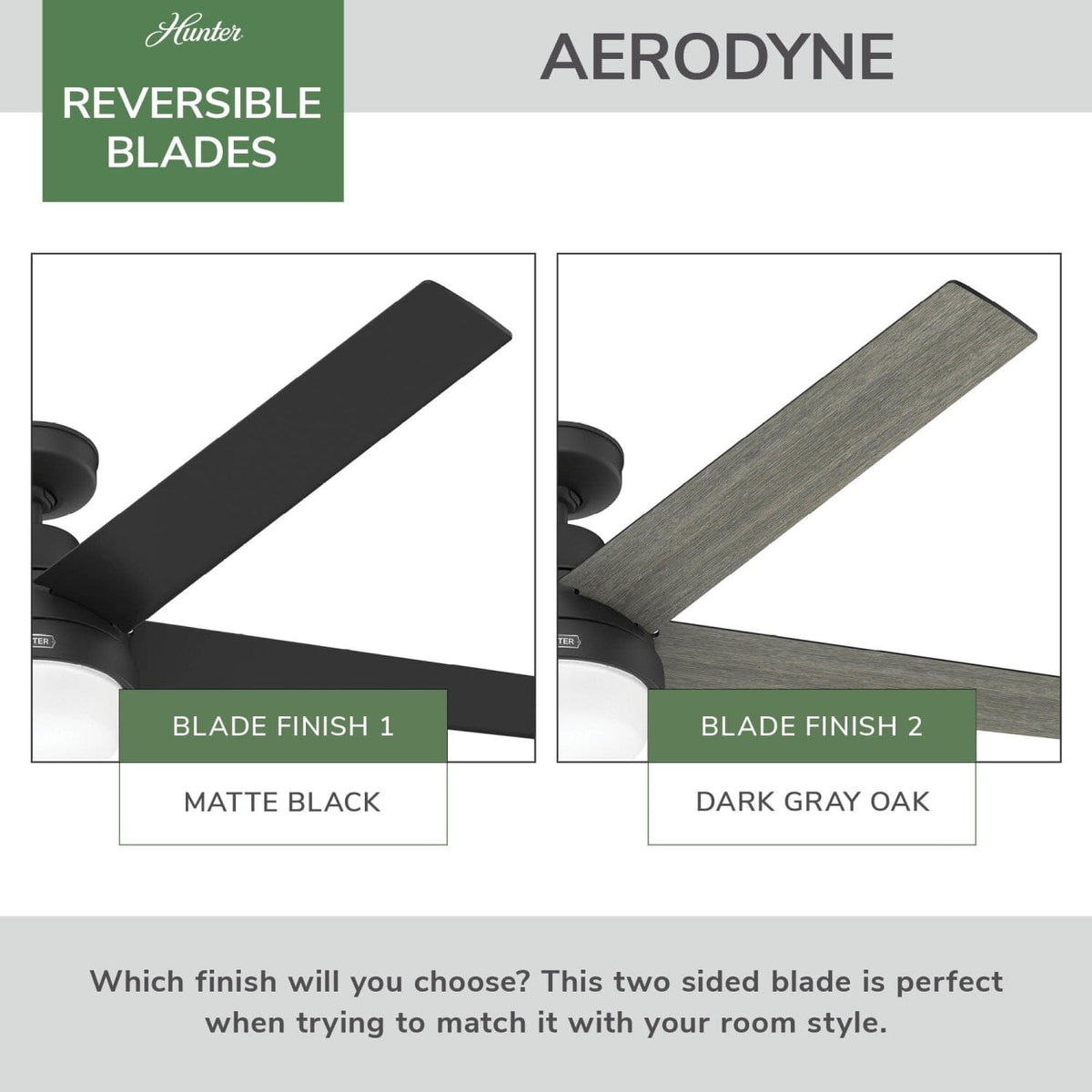 Aerodyne Indoor Smart Fan Energy Star with LED and Reversible Blades and Remote 60 inch