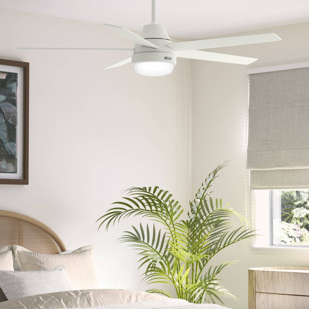 Aerodyne Indoor Smart Fan Energy Star with LED and Reversible Blades and Remote 60 inch