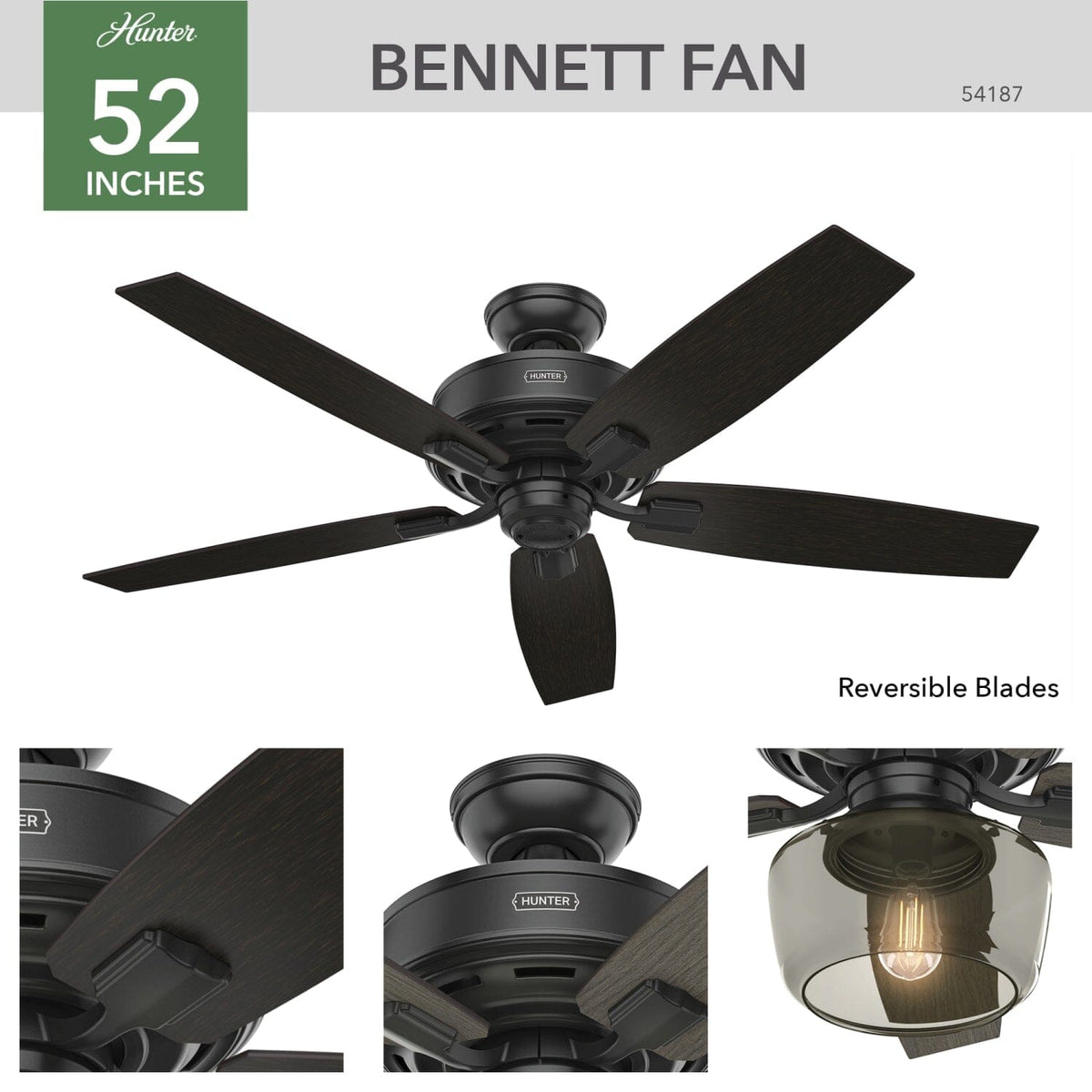 Bennett with Light 52 inch