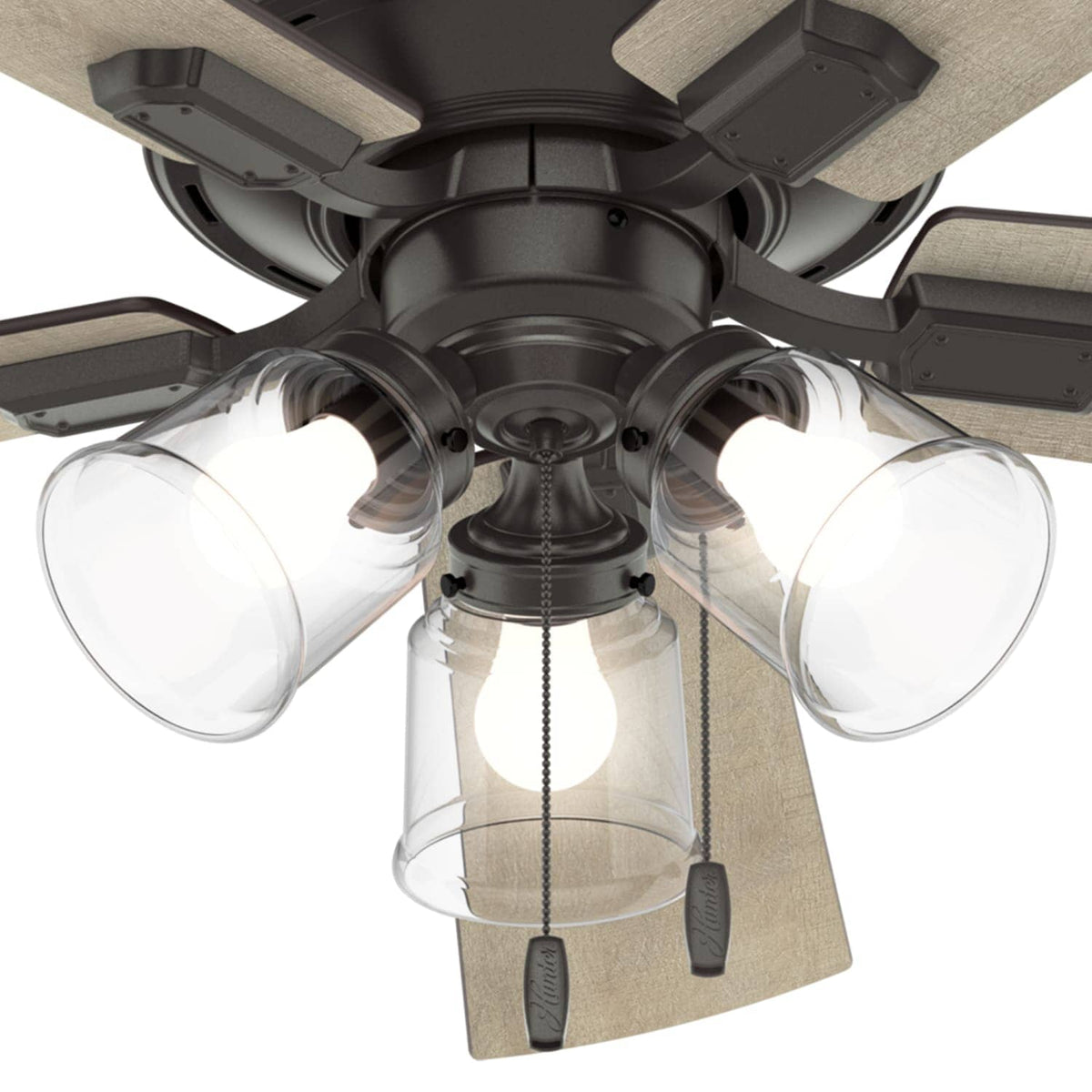 Crestfield Low Profile with 3 LED Lights 52 inch