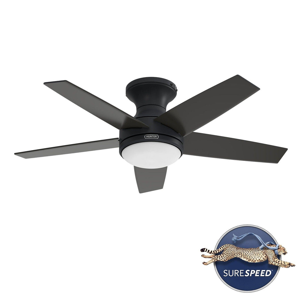 Dreska Indoor Low Profile 44 inch with LED Light and Remote