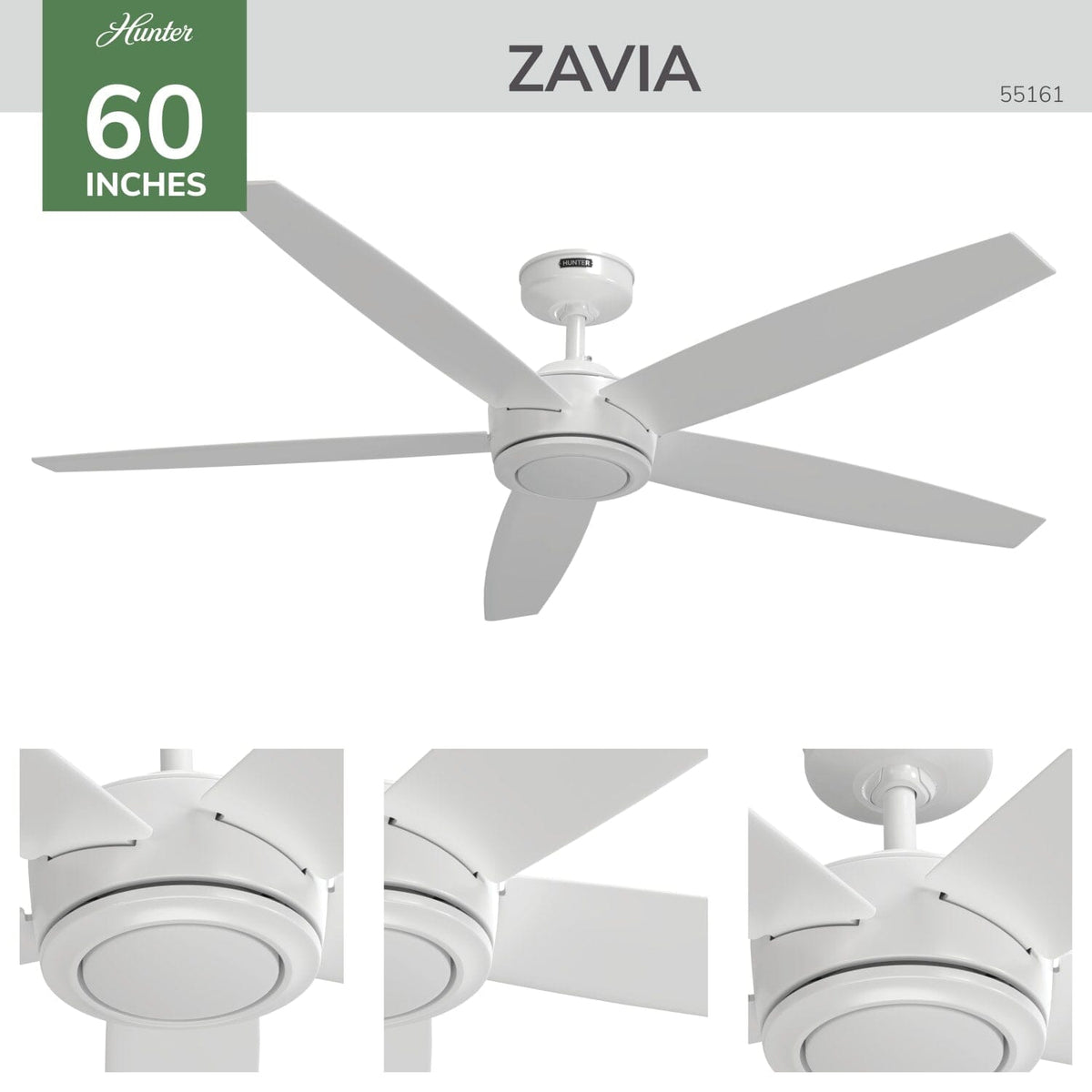 Zavia Indoor Smart with LED Light 60 inch with Remote