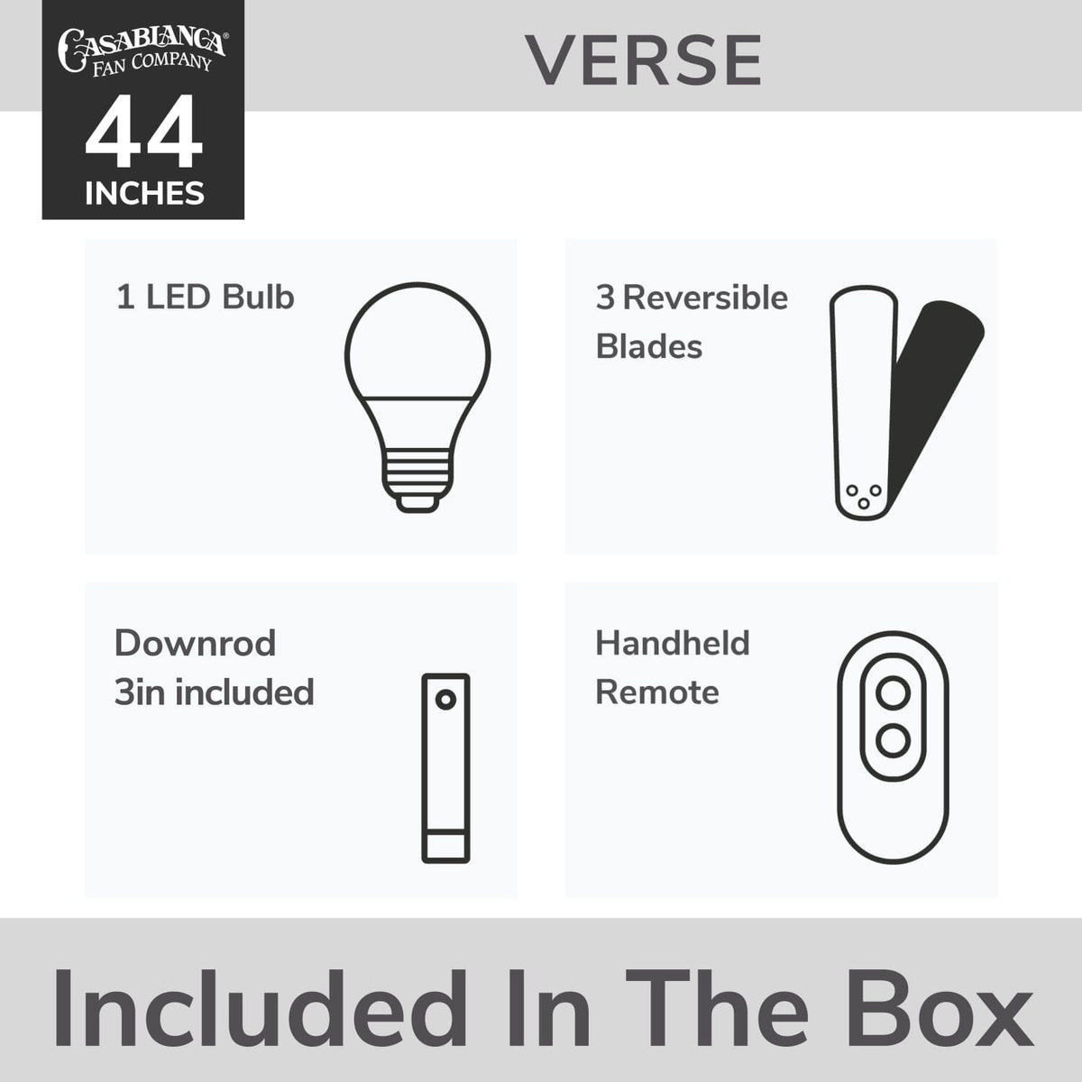 Verse Outdoor with LED Light 44 inch