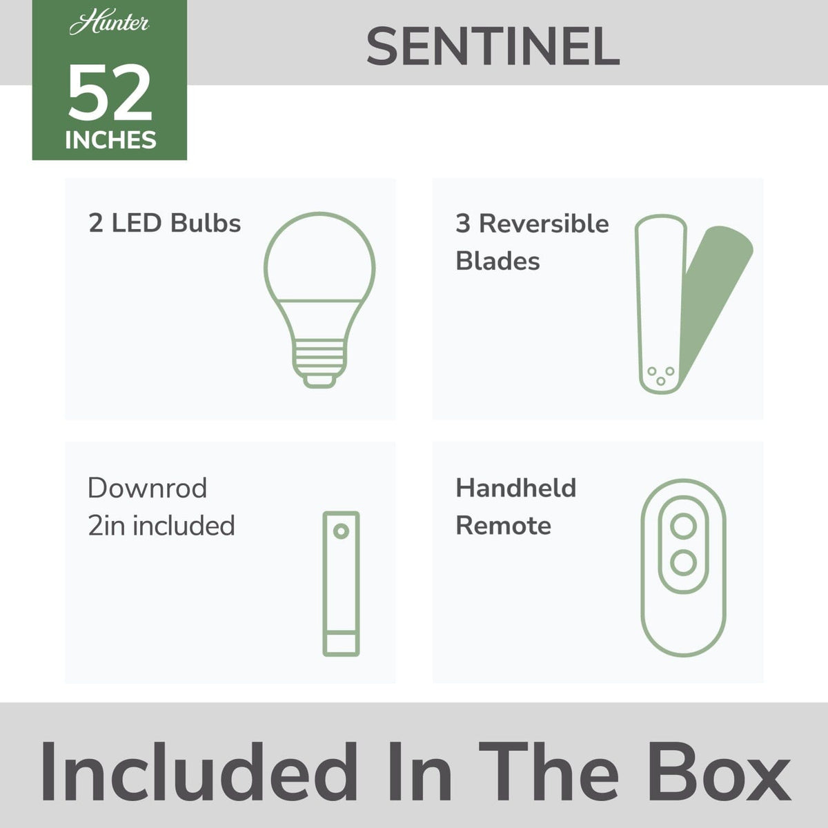 Sentinel with LED Light 52 inch