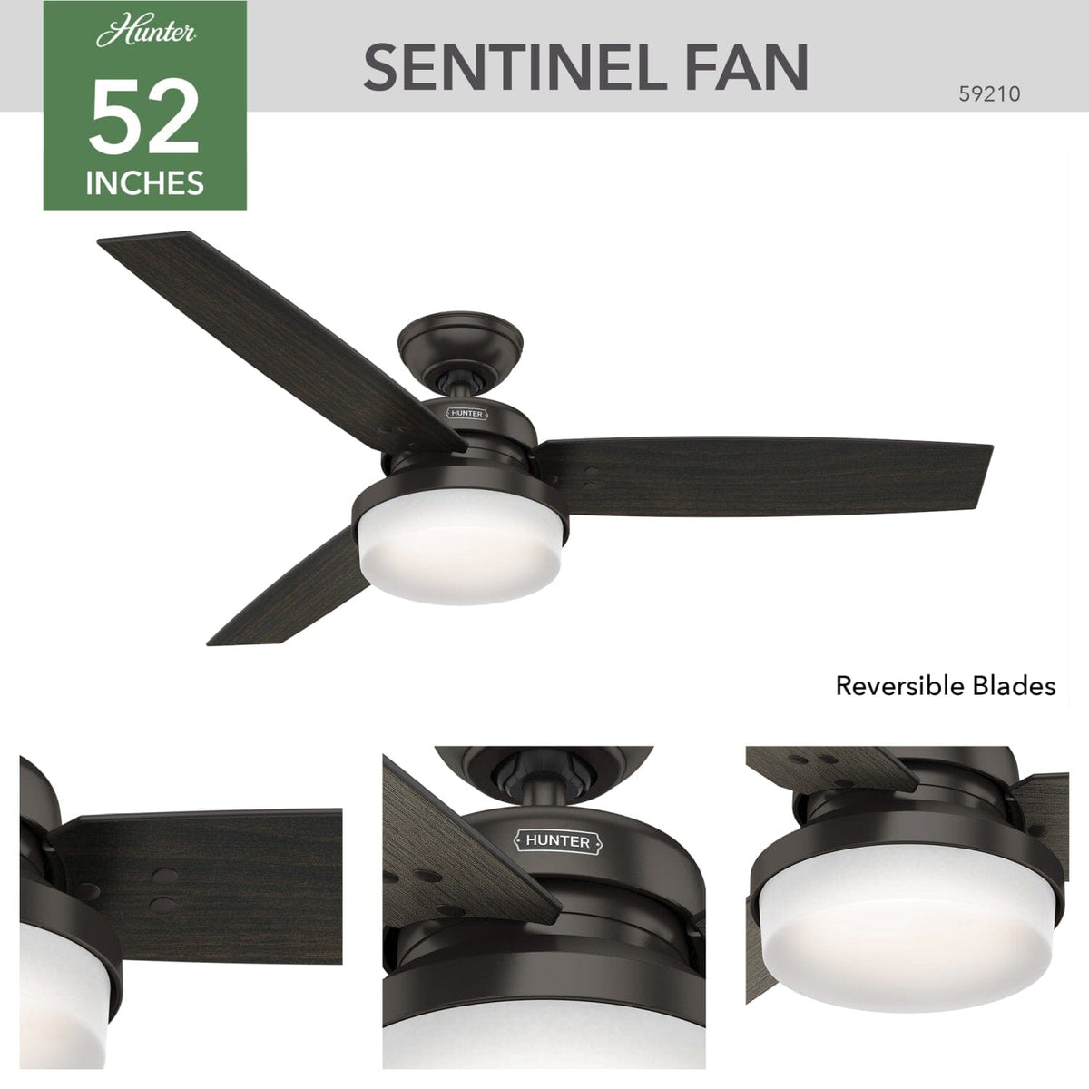 Sentinel with LED Light 52 inch