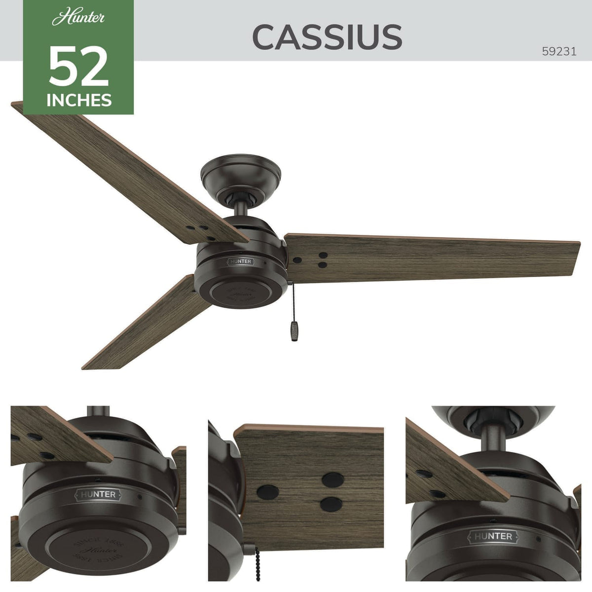 Cassius Outdoor 52 inch