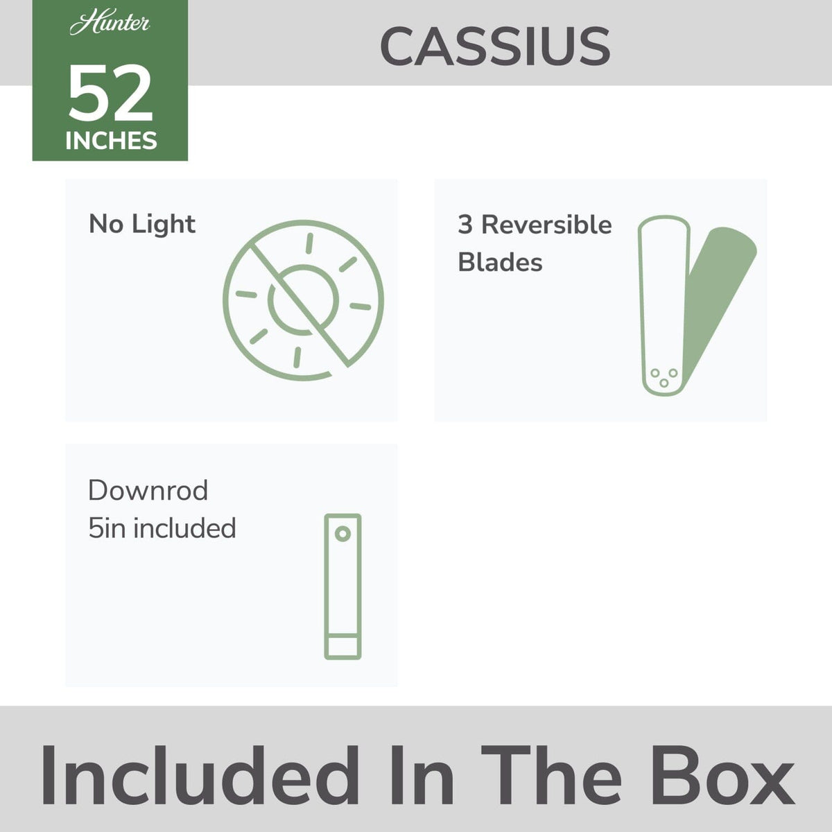 Cassius Outdoor 52 inch