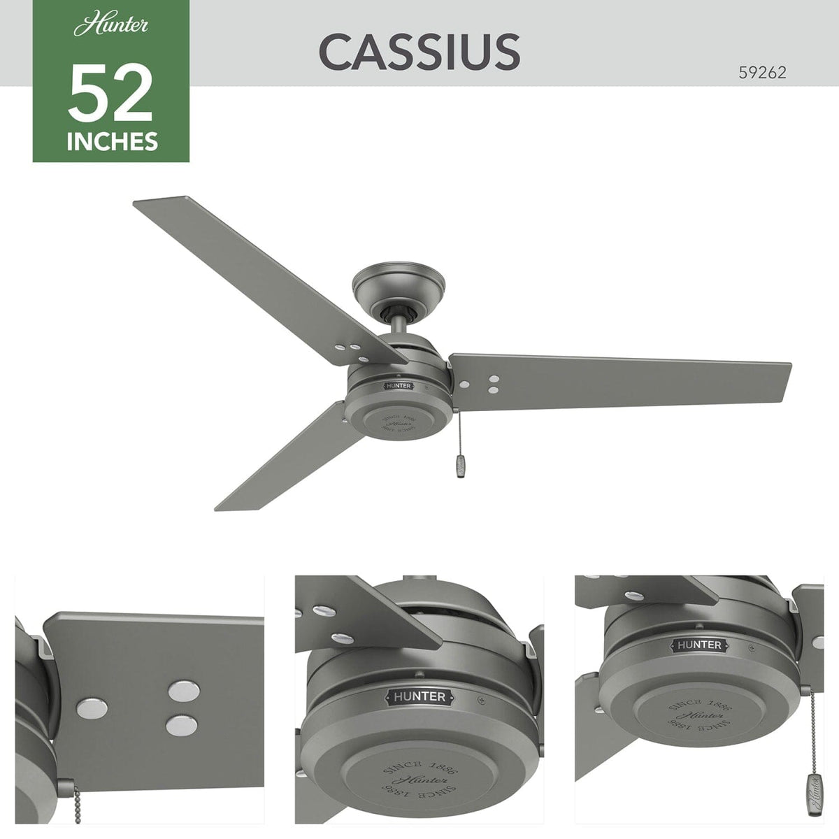 Cassius Outdoor 52 inch