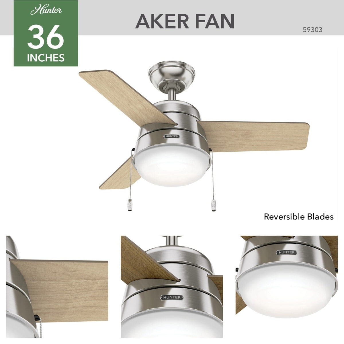 Aker with LED Light 36 inch