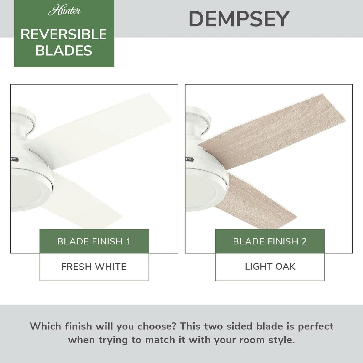 Dempsey Low Profile 44 inch with Remote