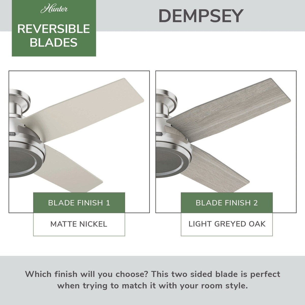 Dempsey Low Profile 44 inch with Remote